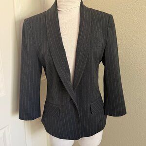 Express Charcoal Pinstripe Blazer 8